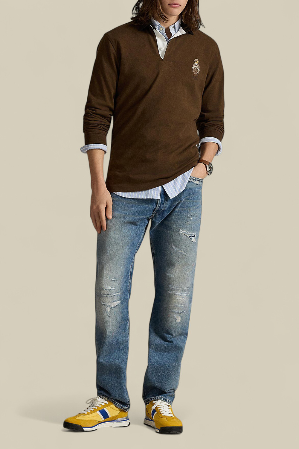 תמונת כל הלוק של חולצת פולו